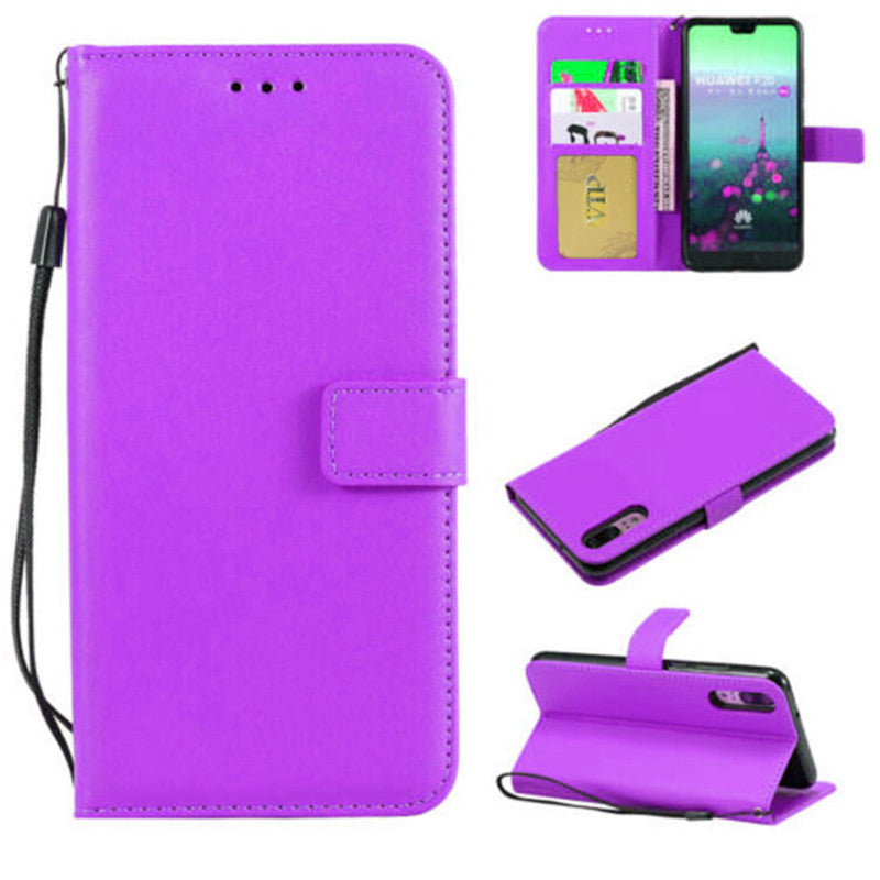 Leather Folio Wallet Case for Huawei P20 Leather Folio Wallet Case for Huawei P20